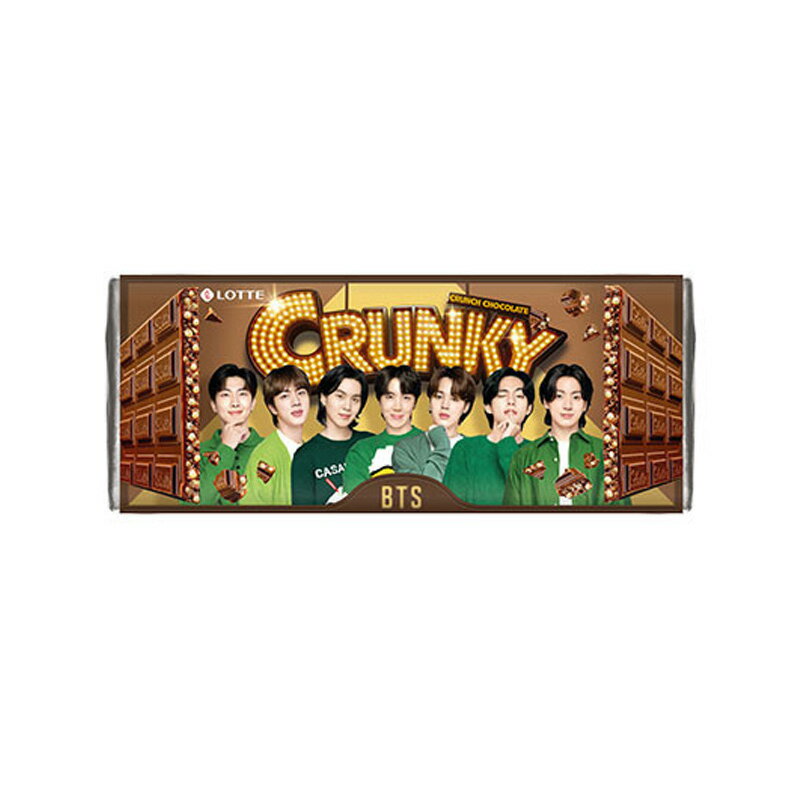 【メンバー選択】 BTS クランキー 34g 1個 ( 韓国 ロッテ CRUNKY x BTS コラボ 商品 / バンタン / 防弾少年団 / 韓国 お菓子 / チョコ..