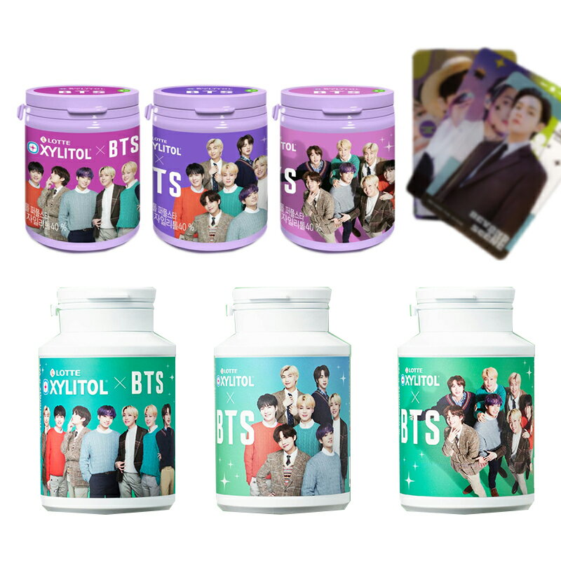 【送料無料/ショップ特典付き】BTS キシリトール BTS(団体) 6個 セット (韓国 ロッテ 限定 / BTS Lotte xylitol 公式 グッズ)のサムネイル