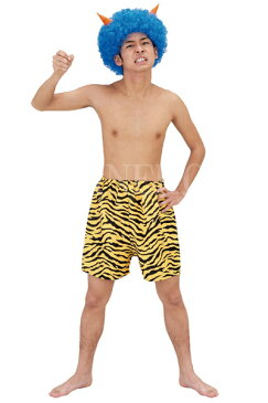 【青鬼 コスチューム】オイラ青鬼ダス!(角付きカツラと鬼パンツのセット)【青鬼 コスプレ 節分 衣装 豆まき オニ 衣装 オニ 仮装】【A-0967_'015552】