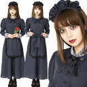 【数量限定】【洋館メイド コスプレ】洋館メイド（ホーンテッドドールver）薔薇付き 専売品 ホーンテッドマンション 衣装 ハロウィン コスプレ コスチューム 仮装 変装 女性用 大人 インスタ バラ付き 【888550】