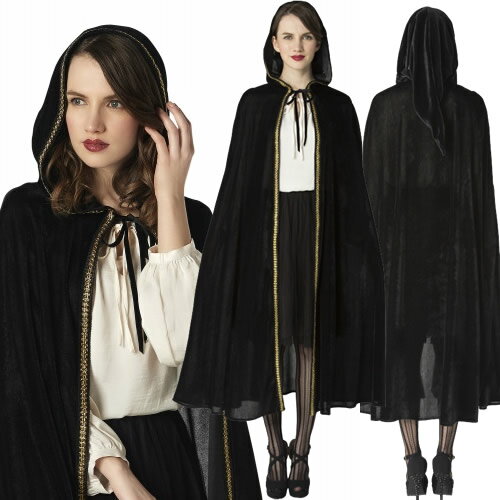 [ハロウィン コスプレ 魔女] ムーンライトウィッチマント [魔女 コスプレ ウィッチ コスチューム 女性用 ハロウィン レディース 衣装 仮装]【872566】