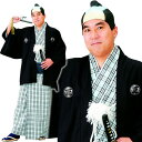 【時代劇 侍 コスプレ】 八丁堀の同心 武士 衣装 時代劇 同心 奉行 仮装 殿様 武士かつら 仮装 水戸黄門 お祭り 縁日 大名行列 バカ殿様 着物 演劇 余興 イベント 悪役 出し物 お祭り 縁日 余興 豆まき 【A-0058_008462】