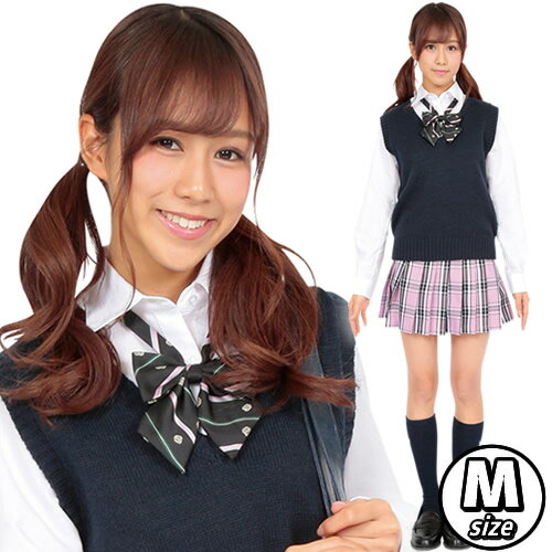 【制服　ベスト】ティーンズエバー　ベスト（ネイビー）M　[ベスト　制服　ネイビー　学生服　スクールベスト　Teens Ever　女子高生　JK　コスプレ　コスチューム　レディース　私服　高校　私服校]【A-1659_838135】