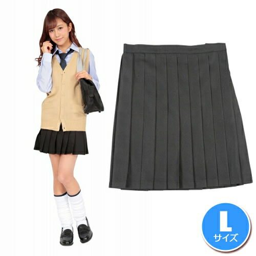 ＼在庫限り／【制服 スカート 無地】ティーンズエバー　スカート（ブラック）L　[制服 プリーツスカー ...