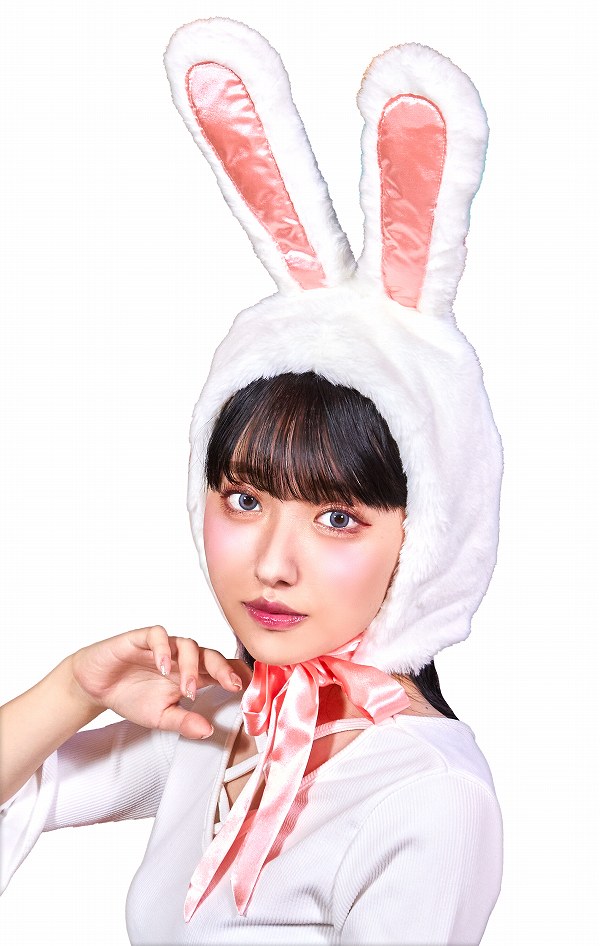 !!最安値挑戦中!!もこもこうさちゃん かぶりもの　　[うさぎ かぶりもの うさ耳 ウサギ コスプレ かわいい ラビット 仮装 干支 年賀状 撮影 イースター アニマル ハロウィン イベント]【C-0841_901204】