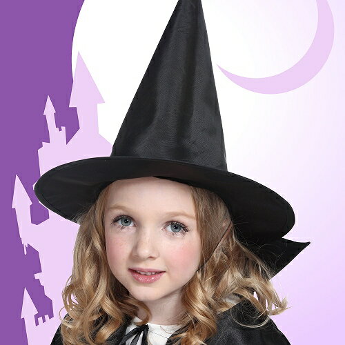 アングルハットウィッチ（子供）【魔女の帽子（子供用）】 [ハロウィン衣装　ハロウィン　コスプレ　仮装]【468363】