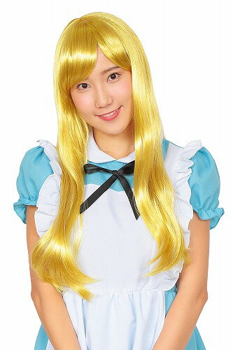 【1点までメール便も可能】 カツランド 金髪ロング [メーテル コスプレ アリス 仮装 女装 金髪 ロング かつら アイドル コスプレ レディース アニメ ウィッグ フルウィッグ AKB なりきり衣装 イベント ハロウィン 仮装 パーティーグッズ]【C-0622_863571】