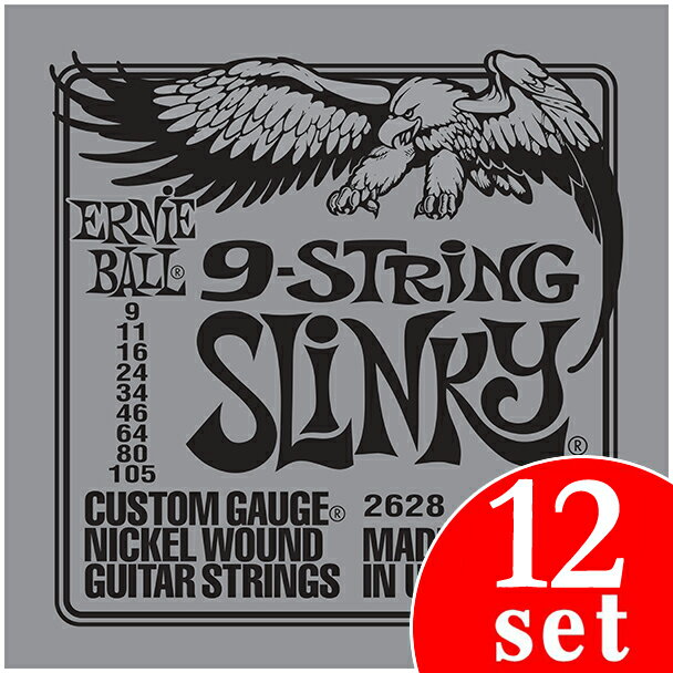 Ernie Ball 9-String Slinky #2628 (09-105) 9쥭 12ѥå̵ۡ