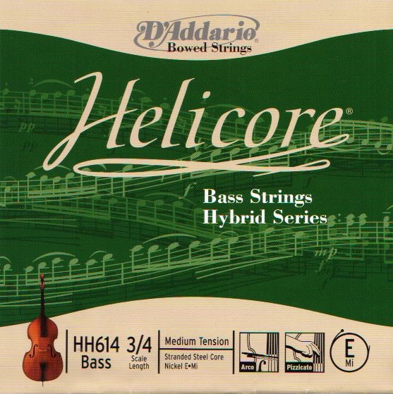 D'Addario HH613 Helicore Bass Strings Hybrid Series 3A コントラバス弦【ネコポス】