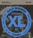 D'Addario EHR350 Half Rounds, Jazz Light, 12-52 《エレキギター弦》 ダダリオ 【ネコポス】