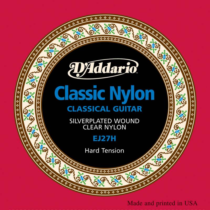 D'Addario EJ27H Student Nylon, Hard Tension《クラシックギター弦》 【ネコポス】