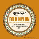 D'Addario EJ34 Folk Nylon, Ball End, 80/20 Bronze/Black Nylon TreblessNVbNM^[t ylR|Xz