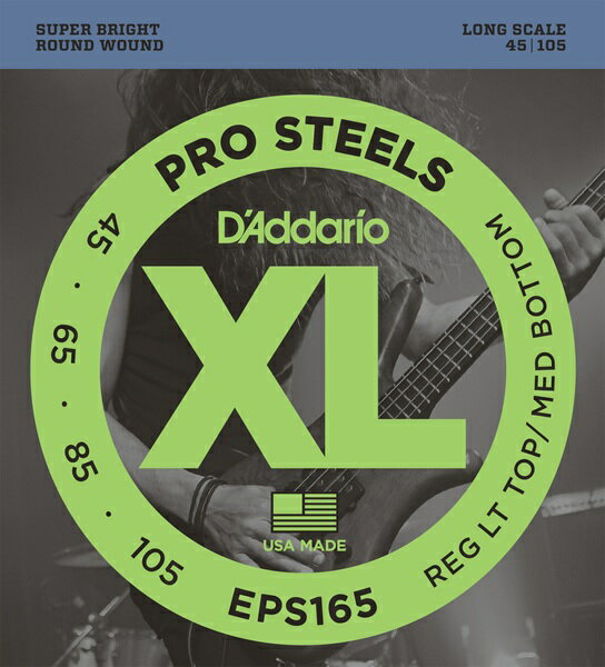 D'Addario EPS165 ProSteels Round Wound ԥ١ ꥪ ڥͥݥ