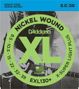 D'Addario EXL130+ Nickel Wound, Extra-Super Light Plus, 8.5-39 《エレキギター弦》 ダダリオ 【ネコポス】