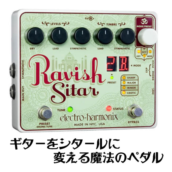 electro-harmonix Ravish [Sitar Emulator] (シタールシミュレーター)