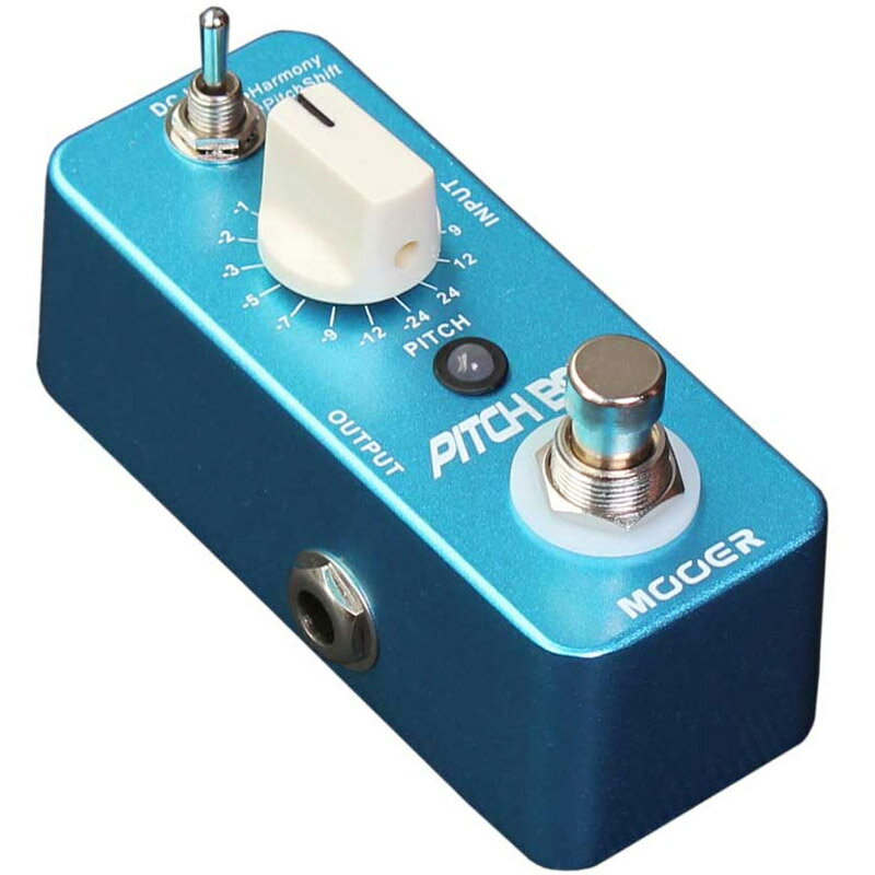 3モードを選択可能なピッチシフター ミニサイズのメタル筐体を使用しトゥルーバイパスを採用。 Harmony/Pitch Shift/Detuneの3モードを選択可能。 Harmony/Pitch Shiftモードでは、上下2オクターブの音域をコントロール可能。 Detuneモードは-40cent〜+40centの間で音程を微調整します。 ポリフォニック仕様。 ※電源はDC9Vセンターマイナスアダプターをご使用下さい。電池での動作には対応していません。 Specification Effects Modes: 3 (Harmony, Pitch Shift, Detune) Input: 1/4” monaural jack (impedance: 470k Ohms) Output: 1/4” monaural jack (impedance: 100 Ohms) Power Requirements: AC adapter 9V DC (center minus plug) Current Draw: 128 mA Dimensions: 93.5mm (D) × 42mm (W) × 52mm (H) Weight: 170g
