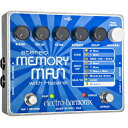 Stereo Memory Man with Hazarai Digital Delay/Looper マルチタップ・ディレイ、エコー、リバース・エコー、タップ・テンポ、ルーパーを搭載し、そしてプリセット・プログラムも可能なStereo Memory Manは、コンパクトなペダルにディレイの全てを網羅しています。 最長30秒のループタイム、リバースやテンポチェンジ、ピッチチェンジなども可能なルーパーに加え、8プリセットのメモリーが可能。ステレオ仕様なのでピンポン・ディレイもセッティングできます。 Specification Delay Time最長3秒 Loop Time最長30秒 Tap Tempo Control 8 Mode Effect Echo(3 Sec/1 Sec/300mS+Mod) Multi Tap Echo(3 Sec/1 Sec/1 Sec+Rev) D?J? VU(Reverse Echo/Loop) 正確なリバース・エコーが可能なピッキング検知機能搭載 8プリセットメモリー可能 Stereo Input(L/R) Stereo Output(L/R) 寸法：144mm(W) x 119mm(D) x 60mm(H)? 550g 電源：9V DCセンターマイナスアダプター JP9.6DC-200（付属）