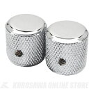 Fender Pure Vintage 039 60s Telecaster Knurled Knobs, Chrome/Aluminum (2個)《ノブ》【ご予約受付中】