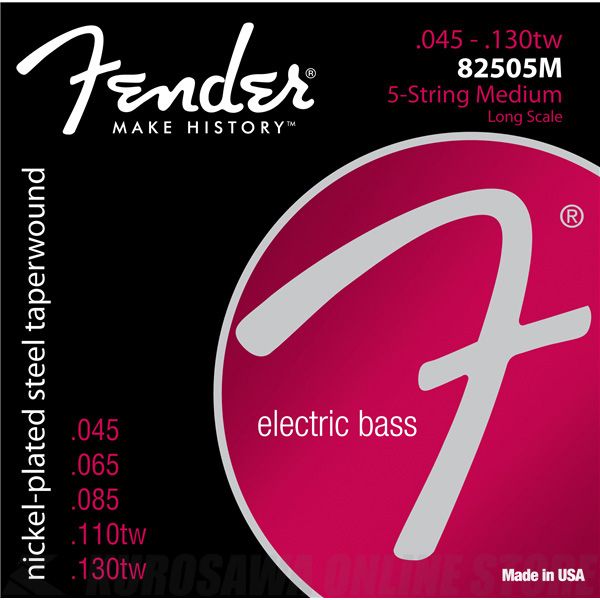 Specification General Model Name:8250 Bass Strings, Nickel Plated Steel Taper Wound, Long Scale, 8250-5M .045-.130 Gauges, (5) Model Number:0738250456 Series:Strings