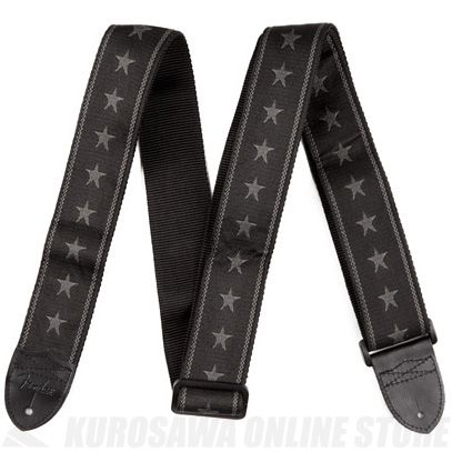 Fender Nylon Stars and Stripes Strap, Black/Grey