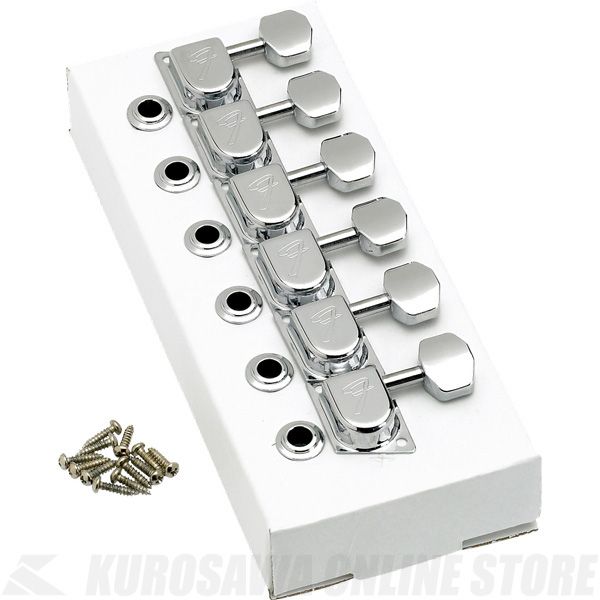 商品タグを外して開封した為、特価！ Specification General Model Name:70s "F" Style Stratocaster/Telecaster Tuning Machines Chrome (6) Model Number:0990822100 Series:Tuning Machines Color:Chrome Hardware Orientation:Right-Hand