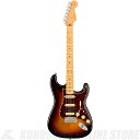 American Professional II Stratocaster HSSは、60年以上に渡る革新、インスピレーション、進化を経て、現代のプレイヤーの要求に応えます。 高い人気を誇るDeep Cシェイプネックは、丁寧にエッジがロールオフされ、至高の演奏体験を約束する"Super-Natural"サテン仕上げが施されています。 また新たに設計されたネックヒールを採用し、快適なフィーリングとハイポジションへの容易なアクセスを実現しました。 新しいV-Mod II Stratocaster Single-Coilピックアップは、ベルのような輝きとウォームさを両立し、これまで以上に繊細で魅力的なサウンドを実現しています。 Double Tapブリッジピックアップはパンチのあるトーンと、Push-Push式コントロールによりバランスの取れたシングルコイルトーンに瞬時に切り替え可能です。 コールドロールド（冷間圧延成型式）スチールブロックを採用した2点支持トレモロは、サスティン、明瞭度、ハイエンドの煌びやかさを向上させています。 American Professional II Stratocaster HSSの手に馴染む感覚とサウンドの多様性は、手に取り、耳にした瞬間、すぐにお分かりいただけることでしょう。 プロの楽器の新たなスタンダードとなるような幅広い改良が、American Professional IIシリーズには詰め込まれています。 ※商品画像はサンプル画像となります。 -SPECIFICATIONS- Series: American Professional II Body Material: Alder Body Finish: Gloss Urethane Neck: Maple Neck Finish: “Super-Natural” Satin Urethane Finish on Back of Neck with Gloss Urethane Headstock Face Fingerboard: Maple Frets: 22 Position Inlays: White Dot Nut (Material/Width): Bone / 1.685" (42.8 mm) Tuning Machines: Fender Standard Cast/Sealed Staggered Scale Length: 25.5" (648 mm) Bridge: 2-Point Synchronized Tremolo with Bent Steel Saddles, Pop-In Tremolo Arm and Cold-Rolled Steel Block Pickguard: 4-Ply Tortoiseshell Pickups: V-Mod II Double Tap Humbucking(Bridge),V-Mod II Single-Coil Strat(Neck & Middle) Pickup Switching: 5-Position Blade: Position 1. Bridge Pickup Position 2. Bridge and Middle Pickup Position 3. Middle Pickup Position 4. Middle and Neck Pickup Position 5. Neck Pickup Controls: Master Volume, Tone 1. (Neck/Middle Pickups), Tone 2. (Bridge Pickup) Hardware Finish: Nickel/Chrome Strings: Fender USA 250L Nickel Plated Steel (.009-.042 Gauges), PN 0730250403 Case/Gig Bag: Deluxe Molded Case (Included) モデル番号: 0113912700