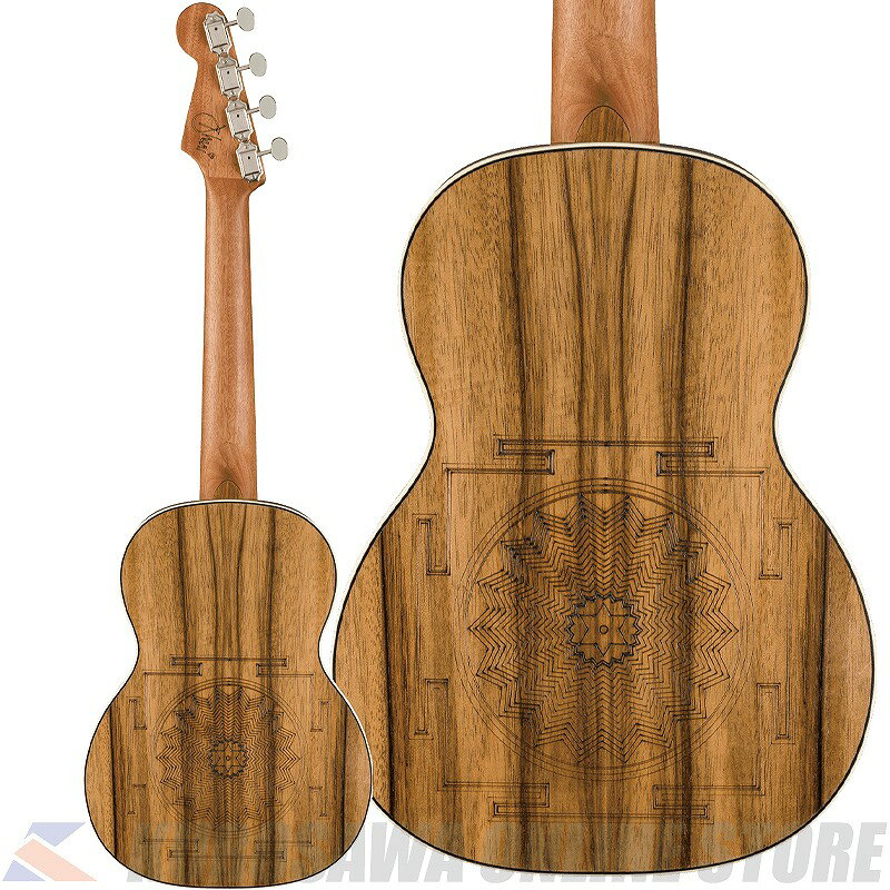 Fender Acoustics Dhani Harrison Uke Walnut Fingerboard Turquoise 【チューナー...