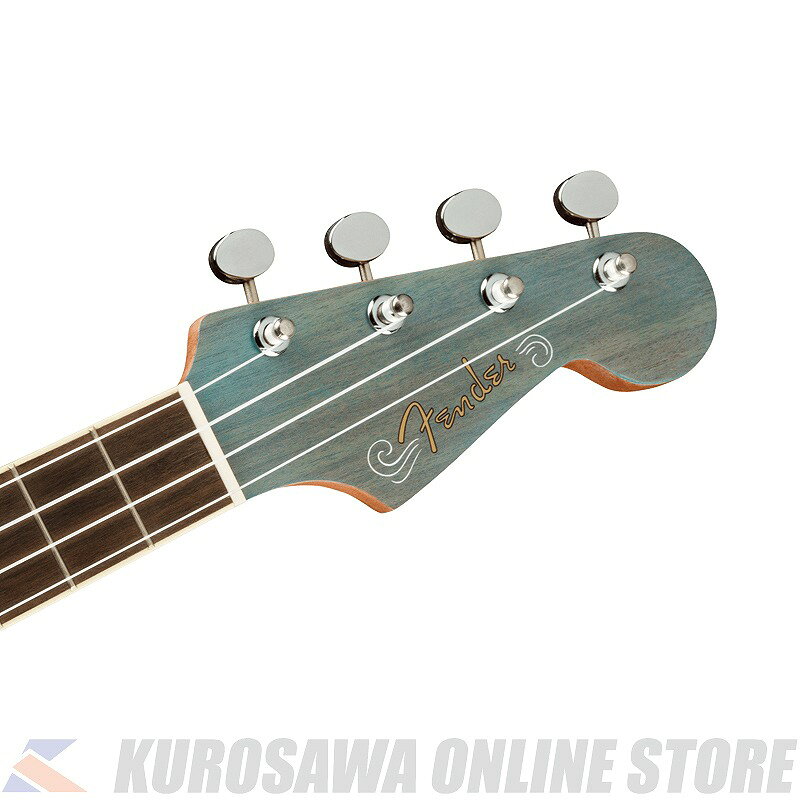 Fender Acoustics Dhani Harrison Uke Walnut Fingerboard Turquoise 【チューナー...