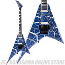 -Pro Series Rhoads RR24 Crackle- ジャクソン社最初の顧客は、あの伝説的なギタリスト、ランディ・ローズでした。 彼は、視覚的に明確かつ自身のテクニカルな演奏要求を満たすモデルの作成を依頼しました。 彼の著名なRhoadsモデルは、その画期的な演奏が収録された作品を聴いて一人前になったプレイヤーたちのニーズに応えながら、それをさらに超える進化を遂げてきました。 ハイテクギターの“王座”に君臨する、Pro Series Rhoads RR24Crackleは、バスウッドボディにスルーボディ構造のメイプルネックを採用。 ネック内部に、温度や湿度の影響からネックを守るために、一対のグラファイトロッドを搭載しています。 スピーディーな演奏を可能にするネックプロファイルは、燃えるようなギタープレイのため設計され、ハイポジションへのアクセスを容易にします。 12?16インチコンパウンドラジアスのエボニー指板は、技術的に高度でスピーディーな演奏のために設計されています。 快適なコードプレイ実現のため、ネック形状はナット付近でより湾曲し、スピーディーな演奏が求められるハイポジション部でより平らになり、 優れた演奏速度と表現力豊なベンディングを実現し、フレットアウトすることもありません。 ダイレクトマウントさたSeymour Duncan JBTB-4リアピックアップと’59 SH-1Nフロントピックアップの組み合わせにより、パワフルな出力で焼け付くヘヴィトーンから、 クリーミーなリードとファットなリズムプレイまで、驚くべき多彩なサウンドを実現します。 3ウェイピックアップブレードスイッチとシングルのボリューム＆トーンコントロールで、トーンを柔軟にコントロールできます。 FloydRoseの100 Seriesダブルロックトレモロブリッジは、チューニングの安定性を損なうことなく、激しいアップダウンや爆弾のようなアームダウン奏法を可能にします。 ジャクソンの数ある製品の中で最も有名なモデルのひとつ、ProRR24 Crackle。演奏志向なギタリストの高い需要を満たすこの楽器には、親しみやすい我々の美学が込められています。 ボディに、メタルらしいセンセーショナルなライトニングまたは、モールクラックルフィニッシュを採用。 パーロイドシャークフィンインレイ、カラーにマッチしたリバースタイプの尖ったコンコルド型6連ヘッドストック、 革新的なボディデザインなど様々な仕様の中に、この楽器がジャクソンの“創造物”であることが明確に表れています。 ※商品画像はサンプル画像となります。 -Specification- Series: Pro Body Material: Basswood Body Finish: Gloss Neck: Maple, Neck Finish: Gloss Color Matched Fingerboard: Ebony, 12”-16” Compound Radius (304.8 mm to 406.4 mm) Frets: 24, Jumbo Position Inlays: Pearloid Sharkfn (Ebony) Nut (Material/Width): Floyd Rose 1000 Series Locking, 1.6875” (42.86 mm) Tuning Machines: Jackson Sealed Die-Cast Scale Length: 25.5” (648 mm) Bridge: Floyd Rose 1000 Series Double-Locking Tremolo (Recessed) Pickguard: None Pickups: Seymour Duncan JB TB-4 (Bridge), (Middle), Seymour Duncan ‘59 SH-1N (Neck) Pickup Switching: 3-Position Toggle: Position 1. Bridge Pickup, Position 2. Bridge and Neck Pickups, Position 3. Neck Pickup Controls: Volume, Tone Control Knobs: Dome-Style Hardware Finish: Black Strings: Nickel Plated Steel (.009-.042 Gauges) Case/Gig Bag: Optional Jackson KE/WR Hardshell SKB (p/n 299-6102-506); Optional RR/KV/WR/KY Gig Bag (p/n 299-1511-106)