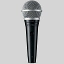 SHURE PGA48 カーディオイド・ダイナミック・ボーカルマイクロホン GA48ダイナミック・ボーカルマイクロホンは耐久性の高いデザインと構造で高品質なサウンドをお届けするプロ品質のマイクロホン。 スピーチやカラオケのパフォーマンスに最適なPGA48は、ON/OFFスイッチ、スイベルアダプター、ジッパー付ポーチ、QTR（1/4インチ）ケーブルを備えています -特徴- 独自のマイクロホンカートリッジデザインで、スピーチの標準的周波数帯域で特にクリアな音声を収音 カーディオイド指向特性で音声をクリアに捉え、不要なノイズを遮断 ブラックメタルフィニッシュとクラシックなシルバーボールグリルはスッキリと目立たない最新デザイン 埋め込み形ON/OFFスイッチで耐久性向上、ステージ上での切り替えも自在 マイクスタンド使用に便利なスタンドアダプター 保管時や運搬時にマイクロホンを保護するジッパー付ポーチを付属 伝説的Shureクオリティのデザインと構造で、苛酷な環境でも比類ないパフォーマンスを発揮 Specification 形式:ダイナミック 指向特性パターン:カーディオイド 最低再生周波数帯域: 70 Hz 最大再生周波数帯域: 15 KHz 感度 (dBV/Pa): -53.5 dBV/Pa 感度 (mV/Pa): 2.10 mV/Pa 質量: 300 g 製品内容 SHURE PGA Series PGA48 マイクロホンホルダー (A25D) ブラックフォームウィンドスクリーン (A58WS) 5/8"-3/8"変換ねじ (31A1856) 4.6m XLR-to-1/4インチケーブル PGA48シルバーメッシュ交換グリル (RPMP48G)