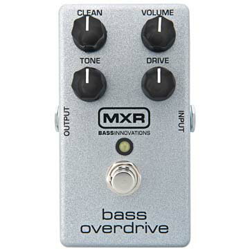 MXR M89 Bass Overdrive オーバードライブのコントロールに加えてベース元音をミックスできるCleanつまみを装備、 リッチなオーバードライブサウンドが得られます。