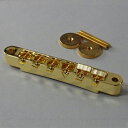 Montreux Selected Parts / ABR-1 style Bridge non-wired Gold [8756] 1950年代スタイルのサドル止めワイヤーのないタイプです。インチ規格となっており、Gibson等に適合いたします。