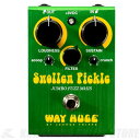 Way Huge WHE401S Swollen Pickle Jumbo Fuzz MK II S Swollen Pickle mkIIオリジナルのサイズをよりコンパクトに Swollen Pickle mkIIsはスーパーハイゲイン・ファズです。Sustainでそのマイルドなクランチをコントロールし、Filterでそのバンドパス・サウンドをアジャ スト。さらにScoopによってミッドカットをコントロール、Crunchはファズのコンプレッションをコントロールします。他のWay Hugeと同様に内部にはVoiceとClipトリマがあり、Scoopミッドカットとクリップの状態をチューンニングすることができます。 電源9V：乾電池006Pまたは9VACアダプター