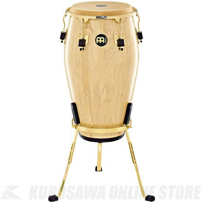 MARATHON EXCLUSIVE SERIES CONGAS ラテンパーカショニストに人気のシルバー/ゴールドパーツを使用したEXCLUSIVE SERIESでプロミュージシャンを満足させる素晴らしいサウンドクオリティと、ルックスも美しいクラフトマンシップが融合したモデルです。中級者以上を目指すプレイヤーにも最適です。 素材 ： 2プライシャムオーク 特徴 ： ・バッファロー本皮ヘッド ・8mmの頑丈なチューニングラグ ・2.6mm厚ラウンドSSRリム ・ゴールドカラーハードウェア カラー ： ナチュラル フィニッシュ ： ハイグロス 付属品 ： コンガスタンド MEINLコンガセイバー　