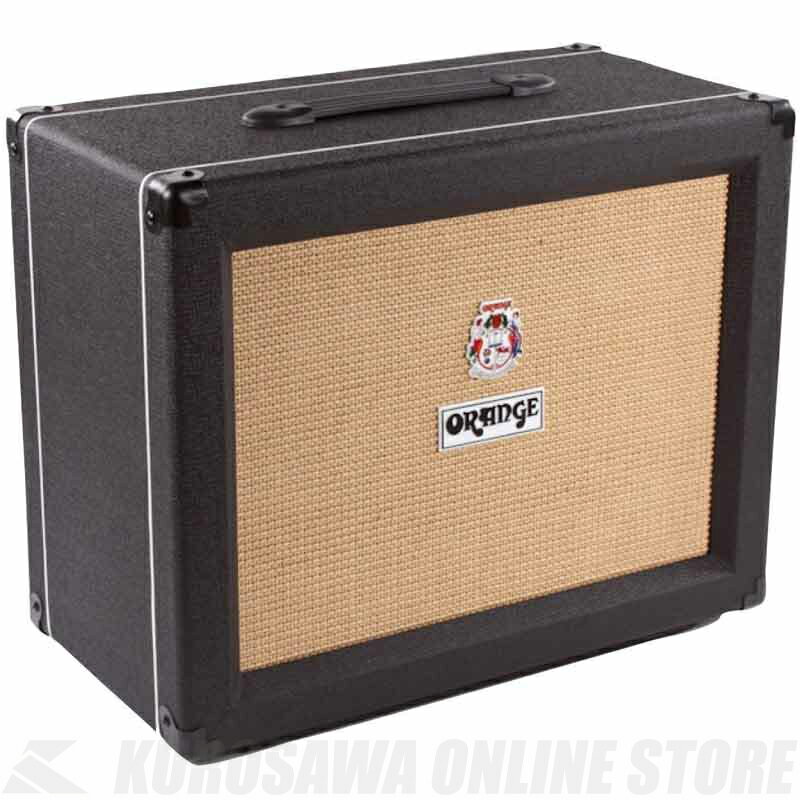 Orange 60 Watt Guitar Speaker Cabinet with 1x12" Celestion Vintage 30, Closed Back 「PPC212」はセレッション「Vintage30」を2発搭載したハーフデザインのキャビネット。チューブアンプによる暖かみのあるパワフルなミッド・ローをストレートに再生。 Specification Features:Straight front, closed-back 2×12 ｜ 18mm high density Baltic birch plywood construction ｜ 2 x parallel ?” input jacks for ‘daisy-chaining to another 16 Ohm cabinet (total load = 8 Ohms) ｜ hard wearing woven paper grille cloth ｜ skid runners ｜steel hardware Power Handling:120 Watts (Mono) Speakers (Combos and Cabinets):2 x Celestion Vintage 30 Impedance (Cabinets):16 ohm Unboxed Dimensions (W x H x D):78 x 53 x 38 CM (30.71 x 20.87 x 14.96″) Unboxed Weight:31.65 KG (69.78 lb)　