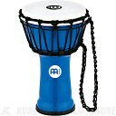 - MEINL Jr.DJEMBE - MEINL Jr.DJEMBEは、7"のコンパクトなボディーながら音量も大きく素晴らしいトーンが出ます。 軽量なシンセティックシェルの為、どんな機会にもさっと掴んで出かけるのに最適な楽器です。 ヘッドは予めストレッチされたロープでしっかりと締められチューニングの保持が良く、 ボディ、ヘッドともにシンセティックを使用している為、夏、高温多湿な日本の環境にも耐性があり、 コンディションを気にせず楽しむことができます。 アウトドアでのジャムセッションの集まりや、インドアでのリズムティーチングなど様々な用途で活躍します。 ■ サイズ：7"(ヘッド) × 12 1/2"(高さ)