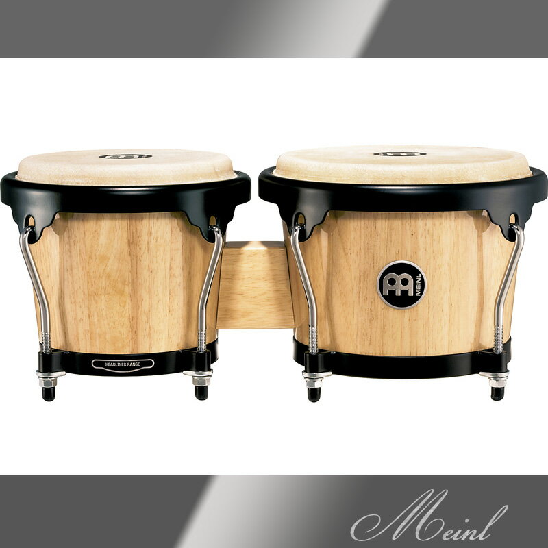 Meinl マイネル Headliner Series Wood Bongo 6 3/4"&8" Natural [HB100NT] 木製ボンゴ