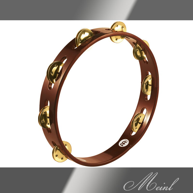 Meinl }Cl Regular Wood Tambourine Brass Jingles 1row Solid Brass [TA1B-AB] ؐ^o