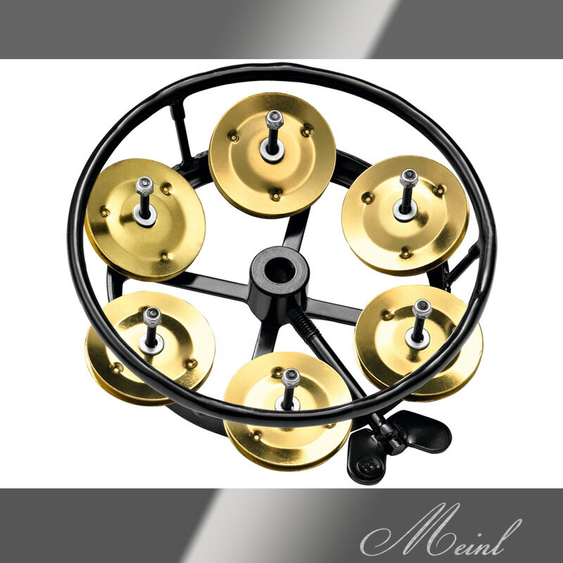 Meinl マイネル Professional Hihat Tambourine 1row Solid Brass [THH1B-BK] ハイハットタンバリン