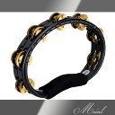 Meinl }Cl Hand Held ABS Tambourine Brass Jingles Solid Brass [TMT1B-BK] ^o