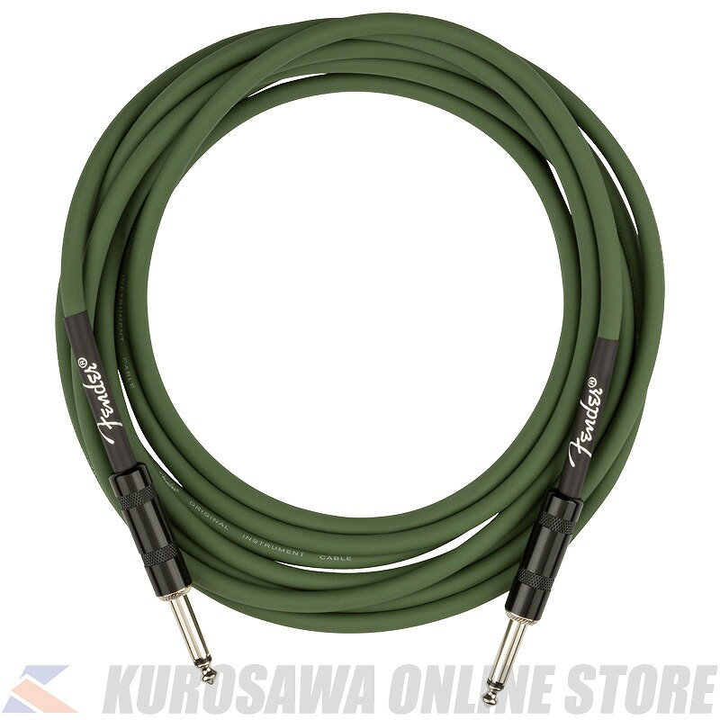 Fender Strummer Pro 13' Instrument Cable, Drab Green［ジョー・ストラマー］【シールド】(ご予約受付中)