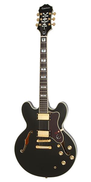 Epiphone エピフォン SHERATON-II PRO (ProBuckers; Coil-Tapping)(Ebony)[ETSPEBGH1]《エレキギター》【送料無料】【ストラップラバープレゼント】