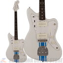 Fender 2023 Collection MIJ Traditional 60s Jazzmaster Ompic White with Blue Competition Stripe