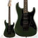 40年に及ぶハイパフォーマンスギター製作のノウハウを元にデザインされたCharvel Pro-Mod So-Cal Style 1 HSS FR Eは、モダンな機能と多彩なサウンドを備え、すべてのギタリストが満足する洗練された演奏体験を提供します。 高速プレイをサポートする高次元の演奏性とSo-Calスタイルへの愛から生まれたこのギターには、Charvelをハイパフォーマンスギターの分野における伝説的なブランドにまで引き上げた、クラシックな技術力と革新的なデザイン要素が詰め込まれています。 Pro-Mod So-Cal Style 1 HSS FR Eは、アルダーから美しく切り出されたボディに、グラファイト補強ロッドを内蔵した堅牢なボルトオンメイプルネックを備え、環境変化による影響を最小限に抑えます。 ヒールマウントのトラスロッド調整ホイールにより、ネック調整も容易に行えます。 高速プレイ向けに設計されたスピードネックプロファイルと、22本のフレットを備えた12〜16インチラジアス指板は、ローポジションでのリフ弾きから、ハイポジションでのリードプレイまで、あらゆるポジションにおいて快適な演奏性を提供します。 比類のないパフォーマンスとサウンドを求める洗練されたプレイヤーのために作られたこのモデルは、ブリッジに高出力SeymourDuncan Distortion TB-6ハムバッカーと、2基のSeymourDuncan SSL Custom Flat Strat Single-Coilピックアップをネックとミドルポジションに搭載しています。 No-Loadトーンコントロールは、1〜9のポジションでは標準的なトーンコントロールと同様に動作し、10のポジションでは回路をバイパスし、ギターの自然なトーンを最大限に引き出します。 Floyd Rose 1000 Series Double-Locking Tremoloにより、過激なアーミングを行なってもチューニングをしっかりと維持します。 -SPEC- Body Material: Alder Body Finish: Gloss, Satin Neck: Maple, Neck Finish: Hand-Rubbed Satin Urethane Fingerboard: Ebony, 12”-16” Compound Radius (304.8 mm to 406.4 mm) Frets: 22, Jumbo Position Inlays: White Dot (Ebony) Nut (Material/Width): Floyd Rose 1000 Series Locking, 1.6875” (42.86 mm) Tuning Machines: Charvel-Branded Die-Cast Scale Length: 25.5” (64.77 cm) Bridge: Floyd Rose 1000 Series Double-Locking Tremolo (Recessed) Pickguard: 1-Ply Black Pickups: Seymour Duncan Distortion TB-6 (Bridge), Seymour Duncan Flat Strat SSL-6 Sin-gle-Coil (Middle), Seymour Duncan Custom Flat Strat SSL-6 RWRP Single-Coil (Neck) Pickup Switching: 5-Position Blade: Position 1. Full Bridge Pickup, Position 2. Bridge Inner Coil and Middle Pickup, Position 3. Bridge Outer Coil and Neck Pickup, Position 4. Middle and Neck Pick-up, Position 5. Full Neck Pickup Controls: Volume, No-Load Tone Control Knobs: Knurled Flat-Top Hardware Finish: Black Strings: Nickel Plated Steel (.009-.042 Gauges) Case/Gig Bag: Optional Charvel Style 1/2 Economy Case (p/n 099-0612-100); Optional Charvel Multi-Fit Gig Bag (p/n 299-1414-006) モデル番号：2966803518 ケース別売り