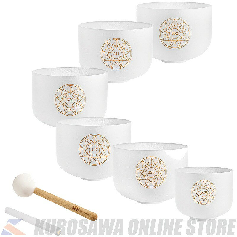 MEINL Sonic Energy ソルフェジオクリスタルボウルセット Solfeggio Crystal Singing Bowl Set [SOLCSBSET](ご予約受付中)