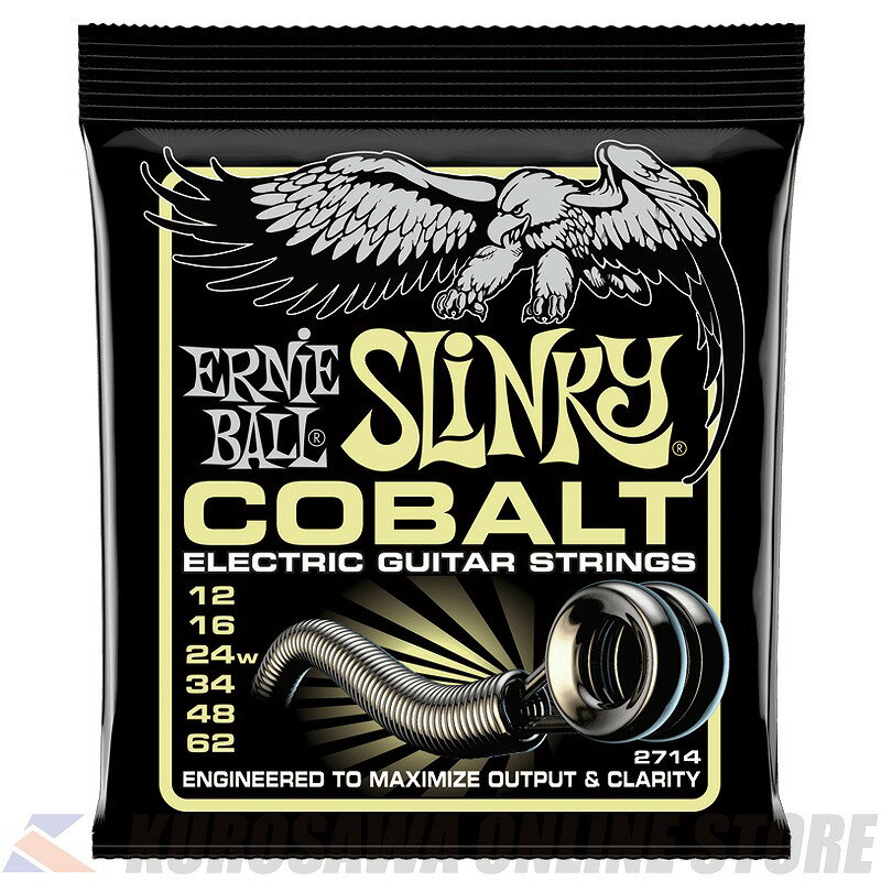 ERNIE BALL Mammoth Slinky Cobalt Electric Guitar Strings 12-62 Gauge 2714 (ご予約受付中)