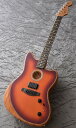 Fender Acoustics American Acoustasonic Jazzmaster, Tobacco Sunburst, Ebony 【高性能ケ...