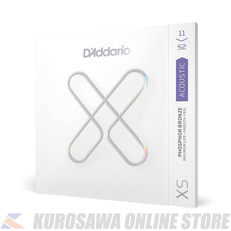 D'Addario『 XS シリーズ 』は、これまでのコーティング弦というカテゴリーに新風を吹かせる製品です。 すべての巻弦に超極薄フィルムコーティングを、プレーン弦には独自のポリマーコーティング処理を施し、汚れや劣化を促進する物質から弦を保護することで業界最高レベルの長寿命を誇る、これまでのコーティング弦を超えた革新的なギター弦の誕生です。 ■SPEC XS Phosphor Bronze XS PB Custom Light .011-.052 ■主な特徴 ・超極薄コーティング 飛躍的に進歩した新たなコーディング技術によって作られる髪の毛の10分の1の厚さを下回る極薄フィルムを採用し、巻弦を汚れなどの物質からしっかりと保護しフレッシュなトーンを長期間にわたり持続させることを実現しました。 ・Hex Core Construction 高精度のヘックス・コア・ワイヤー(六角形芯線)は、ダダリオによって開発されました。 この革新的な構造により、巻弦が芯線にしっかりとグリップし、優れた安定性と耐久性、そして正確なイントネーションを実現します。 ・Fusion Twist Feature フュージョン・ツイスト加工は、弦のたるみから発生するチューニングのズレを防止します。 XS弦のプレーン弦はフュージョン・ツイスト加工によって、チューニング安定性に優れ、さらに破断耐久性もアップしました。 ・NY Steel D'Addario 独自のNY Steel(高炭素スチール弦)は、ニューヨーク州ファーミングデールにあるD'Addario のワイヤー工場で製造されています。 高度な機械と製造工程から出来るプレミアム高炭素スチールは、他に類のないチューニング安定性と優れた破断耐久性を持った弦です。 ・Wire Drawing D'Addarioの弦を製造するDrawing Machineは、設計に忠実な高精度な楽器ワイヤー弦を製造する事が可能です。 材料、設備、品質を徹底管理することで高性能な製品をお客様にお届けすることができます。