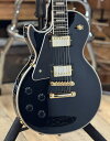 Epiphone Les Paul Custom Ebony Left Hand #25031521706【3.83kg】【店頭未展示品】【高性能ケーブルプレゼント!】