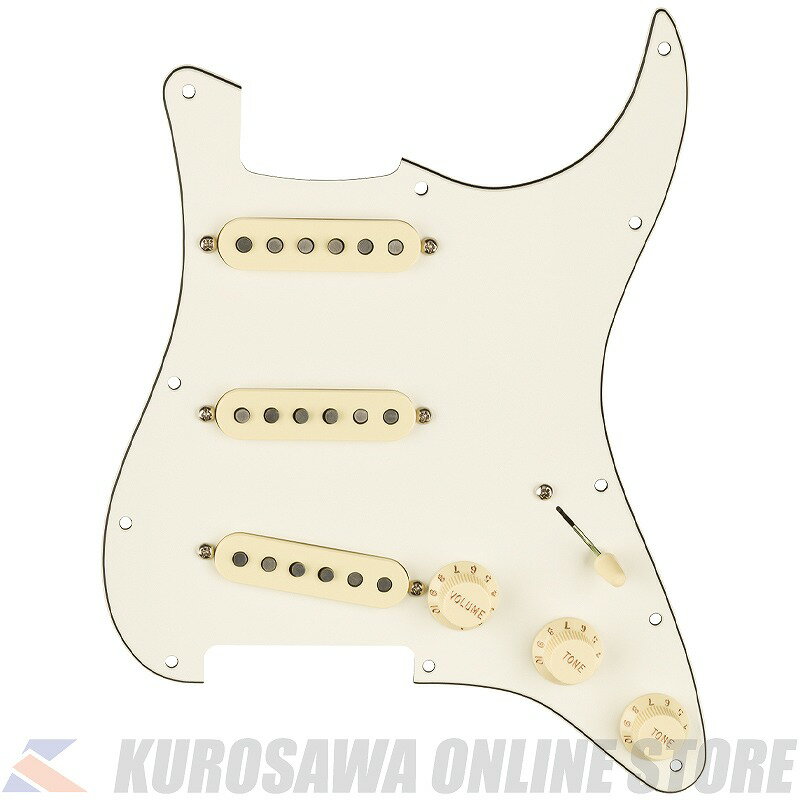 Fender Pre-Wired Strat Pickguard, Custom Shop Texas Special SSS, Parchment 11 Hole PG (ご予約受付中)